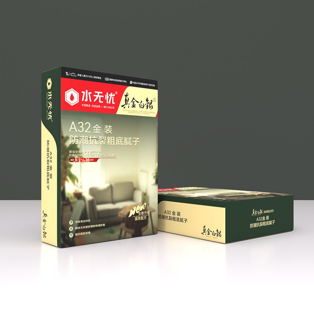 真金白银A32金装防潮抗裂粗底腻子