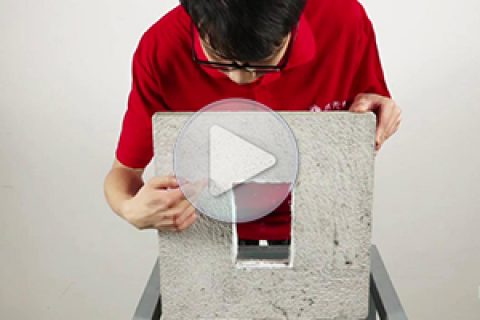 水无忧外墙透明防水胶窗台防水演示